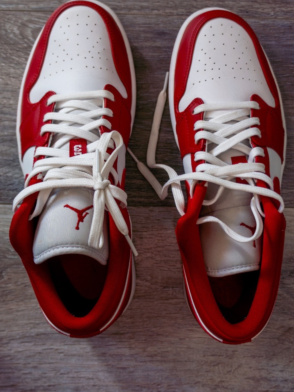 Jordan 1 Low Gym Red White Size 12 – Excellent Condition